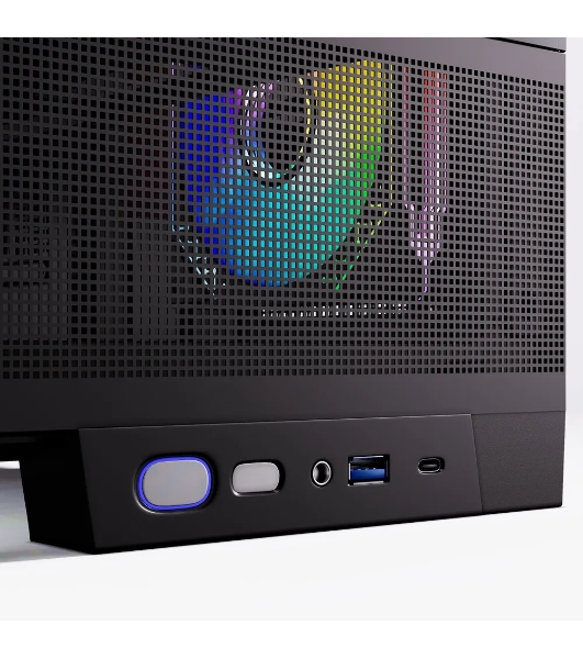 Компьютерный корпус ABR MINI PRO (1хUSB 3.0, 1хUSB Type-C, HD Audio, 4xRGb Fan, ATX, Micro-ATX, ITX)