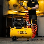 Компрессор безмасл. малошумный Denzel DLP-950/24, 950 Вт, 24 л, 2850 об/мин, 170 л/мин, фото5