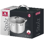 Кастрюля Rondell Stolz RDS-1752, 2.3 л, 18 см, с крышкой, стальной, фото2