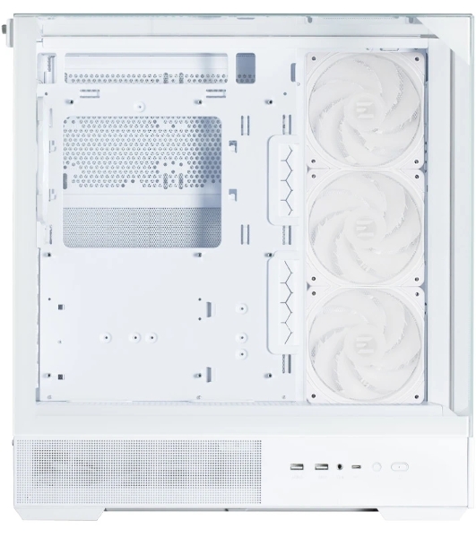 Компьютерный корпус ZALMAN P40 Prism Plus, ATX, белый, WINDOW, 3xCombo (3.5'' or 2.5'), 1xUSB TYPE-C, 2xUSB 3.0, SIDE 3x120мм ARGb, REAR 1x120мм ARGb