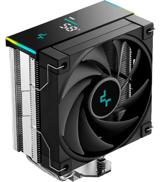 Устройство охлаждения(кулер) Deepcool AK400 Digital SE Soc-AM5/AM4/1200/1700/1851 черный 4-pin 19-28dB Al+Cu LCD 220W 812gr Ret (R-AK400-BKADMN-GJD)