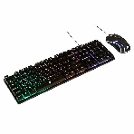 Комплект клавиатура+мышь Nakatomi KMG-2305U проводной, USB, 1600 DPI, черный, фото5