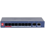 Коммутатор Dahua DH-CS4210-8GT-110, 8×1 Гбит/с + 2×1 Гбит/с SFP, управляемый, фото 1