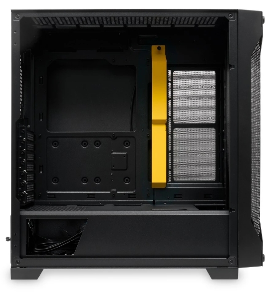 Компьютерный корпус без блока питания Case HSPD M541, Mesh Mid Tower, черный, TG, 0.7 SPCC, no fans, ATX, mATX, mITX, 170/405/210мм, 2x2.5', 2x3.5', 7xPCI, 1xUSB-A 3.0, 2xUSB-A 2.0, 465x220x485мм