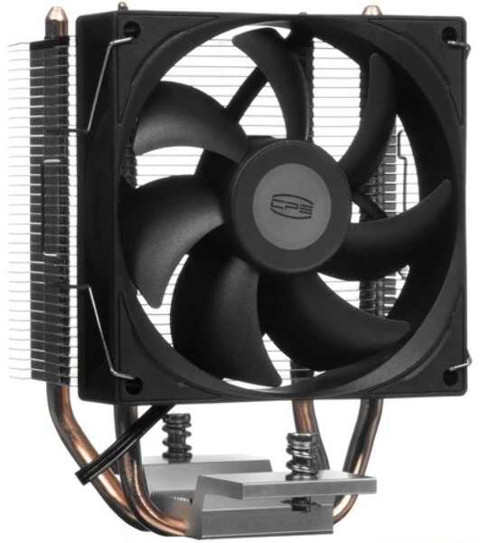 Кулер для процессора PCCooler R200 S115X/1200/1700/AM4/AM5 (TDP 110W, 90мм Non LED Fan, 2 тепловые трубки 6мм, 2200RPM, 28,3dBa)