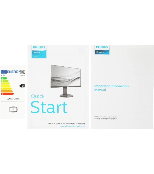 Монитор 23.8' Philips 241B8QJEB (00/01) IPS 1920x1080, 75 Гц, 5 мс, 16:9, 250 кд/м2, 1xHDMI, 1xDP, 1xDVI, 1xVGA, 4xUSB, 1x3.5 мм, черный