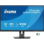Монитор 32' Iiyama ProLite XUB3297QSNP-B1 IPS QHD, 100 Гц, 1 мс (MPRT), 16:9, 350 кд/м², HDMI 2.0, DP 1.4, USB-C (95 Вт PD), встроенные динамики (2x2.5 Вт), KVM-модуль, поворотная подставка, черный, фото 1