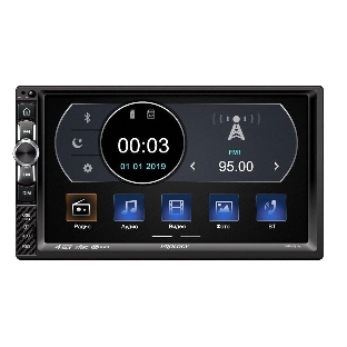 Автомагнитола Prology MPV-310, 2 DIN, 7', Bluetooth, USB Type-A, AUX, пульт ДУ