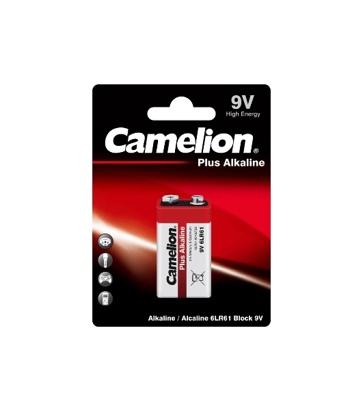 Элемент питания Camelion (1655) 6LR61 PLUS ALKALINE BL-1 (6LR61-BP1 9В)