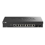 Коммутатор D-Link DGS-1210-10X/ME/C1A, 8×1 Гбит/с + 2×10 Гбит/с SFP+, управляемый, фото 1