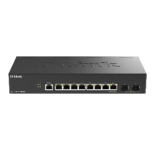 Коммутатор D-Link DGS-1210-10X/ME/C1A, 8×1 Гбит/с + 2×10 Гбит/с SFP+, управляемый