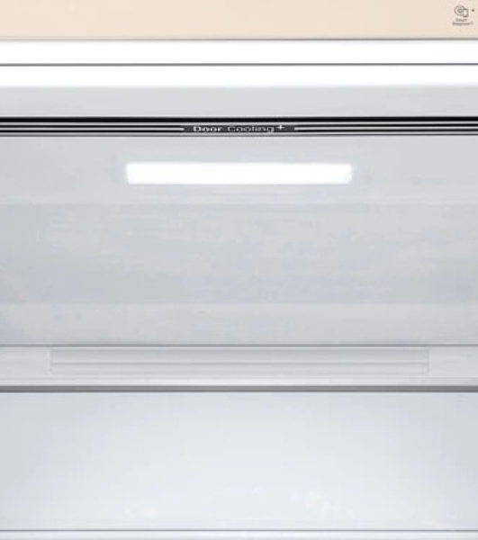 Холодильник LG GC-B459AEMW бежевый двухкамерный 234/110л морозилка снизу, No Frost