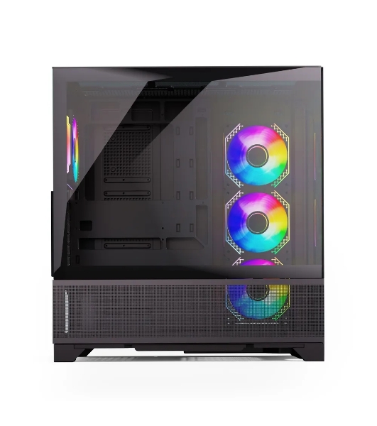 Компьютерный корпус ABR MINI PRO (1хUSB 3.0, 1хUSB Type-C, HD Audio, 4xRGb Fan, ATX, Micro-ATX, ITX)