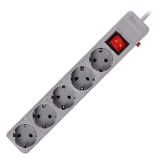 Сетевой фильтр Smartbuy (SBSP-5-30-G) 5 гн х 3,0 м серый, фото2