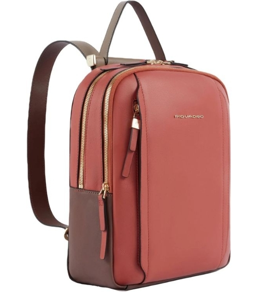Рюкзак женский Piquadro Circle CA5566W92/ARTM терракотовый/кофейный кожа