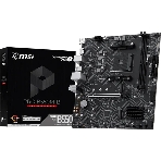 Материнская плата MSI PRO B550M-B, AM4, AMD B550, 2xDDR4 (до 64 ГБ), 4xSATA, 2xM.2 (PCIe 4.0/3.0), 1xPCIe 4.0 x16, 1xPCIe x1, 1xHDMI, 1xDP, 1x1Gb LAN, 4xUSB-A 5Gbps, 2xUSB-A 2.0, 1xPS/2, 3x3.5 мм, 7.1, чёрный, mATX, фото 1