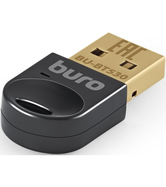 Адаптер USB Buro Bluetooth 5.3+EDR class 1.5 20м черный