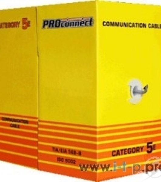 Кабель витая пара PROconnect FTP 4PR 24AWG, CCA, cat.5e, наружный (OUTDOOR), бухта 305 м
