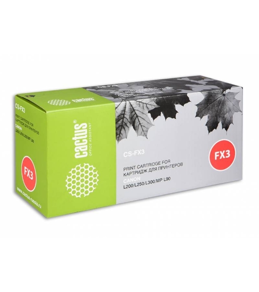 Картридж лазерный Cactus CS-FX3 черный (2700 стр.) для Canon L200/L250/L300/MP L90