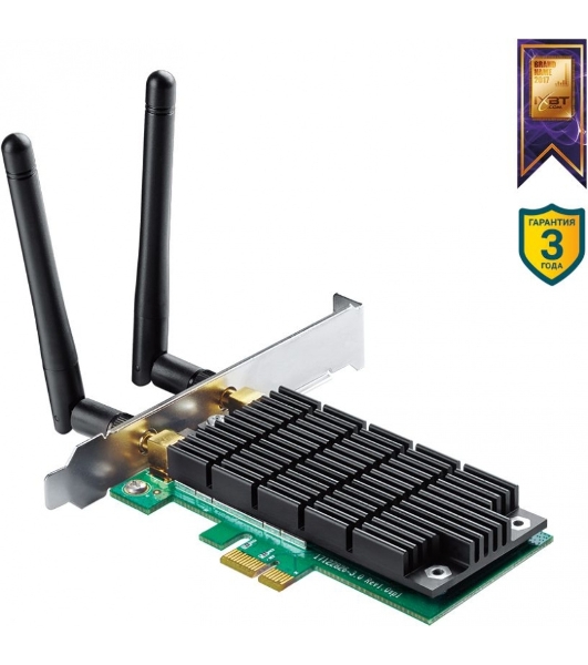 Адаптер TP-Link ARCHER T4E AC1200 Двухдиапазонный Wi-Fi адаптер PCI Express