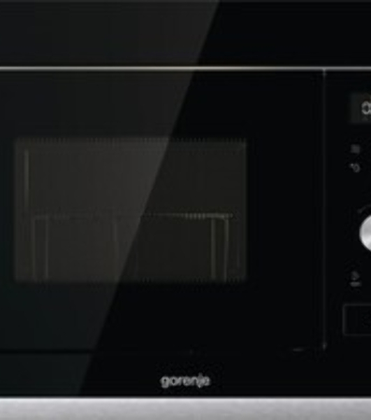 Встраиваемая микроволновая печь GORENJE BMX201AG1BG Электронное управление, черный, объем: 20 л