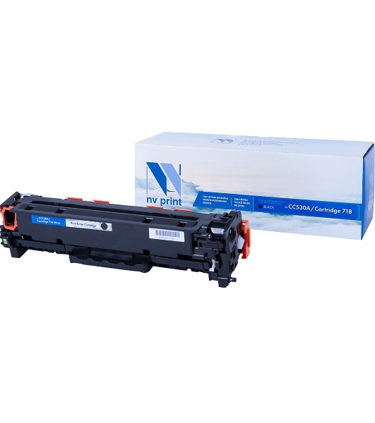 Картридж лазерный NVPrint совместимый HP CC530A/Canon 718 черный для LJ Color CP2025/Canon i-SENSYSLBP-7200C(3500k)