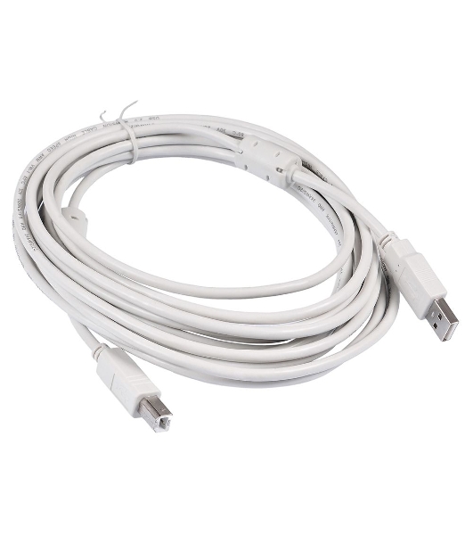 Кабель USB2.0 Buro USB A (m)/USB B (m) 5м феррит.кольца