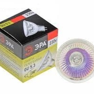 Лампа галогенная ЭРА GU5.3-JCDR (MR16) -35W-230V-Cl(10/200/6000)