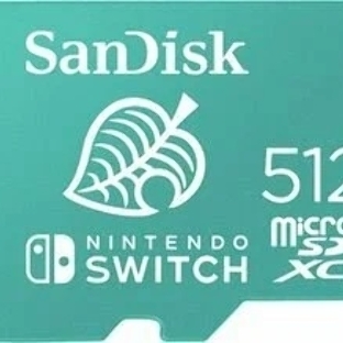 Флеш карта microSD 512Gb SanDisk microSDXC Class 10 UHS-I A1 C10 V30 U3 for Nintendo Switch 100/90 Mb/s