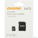 Флеш карта microSDXC 64Gb Class10 Digma CARD30 + adapter, фото4