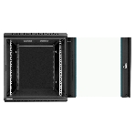 Шкаф телекоммуникационный 19' настенный 12U ExeGate EC-WM-12U.600.G.BLACK (19', 12U, 600x600x635 мм (ШхГхВ), передняя дверь закаленное стекло, съемные боковые панели, пыле- и влагозащита IP23, черный RAL 9004), фото11