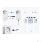 Комплект адаптеров Powerline с розеткой Mercusys MP300P KIT, фото 1