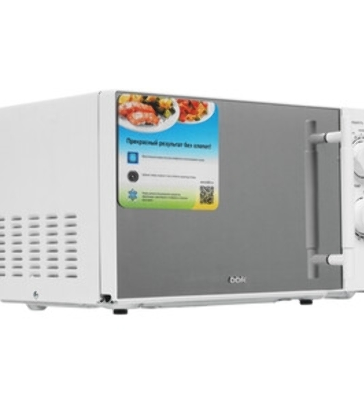 Микроволновая печь BBK 20MWS-771M/WM белый, 20 л, 700 Вт, переключатели - поворотный механизм
