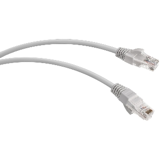 Патч-корд WRline WR-PC-RJ45-UTP-5E-10-GY UTP RJ-45 вил.-вилка RJ-45 cat.5e 10м серый LSZH (уп.:1шт)