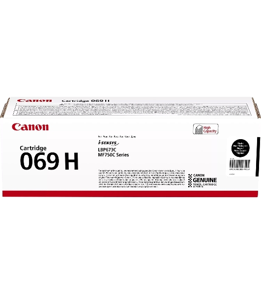 Картридж лазерный Canon 069HBK (5098C002/004) черный (7600 стр.) для Canon MF752Cdw/MF754Cdw, LBP673Cdw