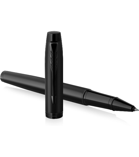 Ручка роллер Parker IM Achromatic T317 (CW2127743) Matt Black, F, черные чернила, подарочная коробка