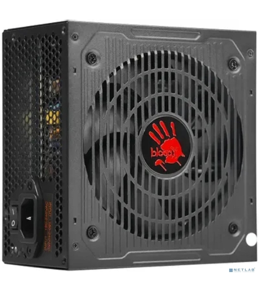 Блок питания Bloody BD-PS500W, 500Вт, 80 PLUS белый, 120мм,черный