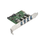 Контроллер ExeGate EXE-314 PCI-E 2.0, 4*USB 3.0 ext, разъем доп.питания (OEM), фото 1