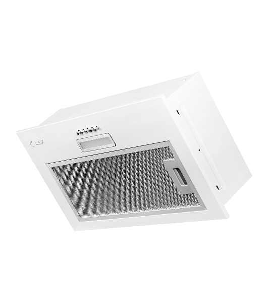 Вытяжка встраиваемая LEX GS Bloc LIGHT 600 белый управление: кнопочное (1 мотор)