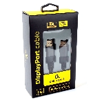 Кабель DisplayPort Cablexpert CC-DP8K-6, v1.4, 1.8м, 20M/20M, нейлоновая оплетка, метал. разъемы, пакет, фото2