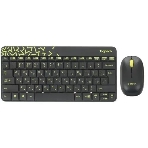 Комплект клавиатура + мышь Logitech Wireless Desktop MK240 Nano черный Retail Combo, фото40