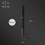 Ручка роллер Parker IM Achromatic T317 (CW2127743) Matt Black, F, черные чернила, подарочная коробка, фото3