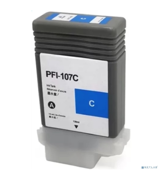 Картридж струйный NVPrint PFI-107C (NV-6706B001) Cyan для Canon imagePROGRAF iPF670/680/770 (130 мл)