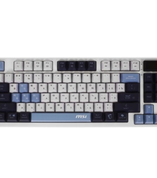 Клавиатура MSI Forge GK600 гибридная, Bluetooth, радиоканал, белый