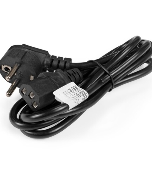 Кабель питания ExeGate Power EC-0,5P (C13 угловой->C14, VDE-250V-3*0.75мм2, медь, черный, 10A, 0.5м)