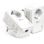 Сетевой адаптер TP-Link AV1000 Gigabit Passthrough Powerline Starter KitSPEED: 1000 Mbps PowerlineSPEC: Broadcom CPU, HomePlug AV2, 1+1 Gigabit PortFEATURE: Plug and Play, tpPLC Utility, Pair for More Security, Extra Power SocketKIT: 2× TL-PA7017P', фото 1