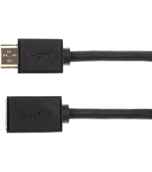 Кабель удлинительный HDMI-19M---HDMI-19F ver 2.0, 2m, TELECOM TCG235MF-2M