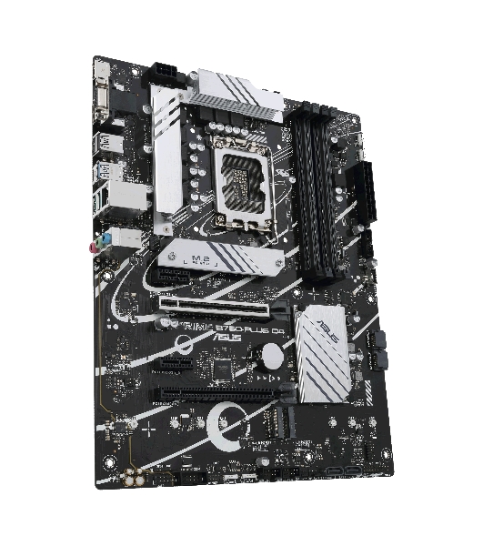Материнская плата ASUS PRIME B760-PLUS D4, LGA 1700, Intel B760, 4xDDR4, 4xSATA, 3xM.2, 1xPCIe 4.0 x4, 1xPCIe 5.0 x16, 1xHDMI, 1xDP, 1xVGA, 1x 2.5Gb LAN, 1xUSB 3.2 Gen 2, 2xUSB-A 3.2 Gen 2, 3x3.5 мм, 7.1, ATX
