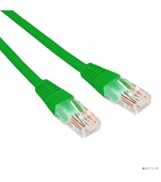 Патч-корд U/UTP Rexant cat.6, RJ45-RJ45, неэкранированный, 26AWG, LSZH, зеленый, 0.3 м