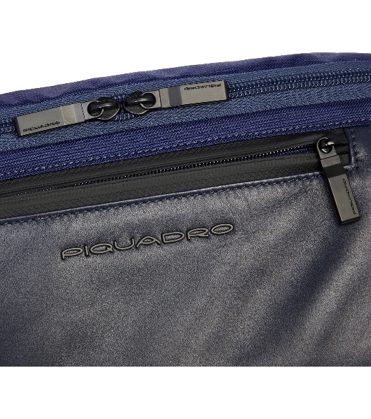 Сумка на пояс Piquadro Orion CA2174S136/BLU синий ткань/натур.кожа